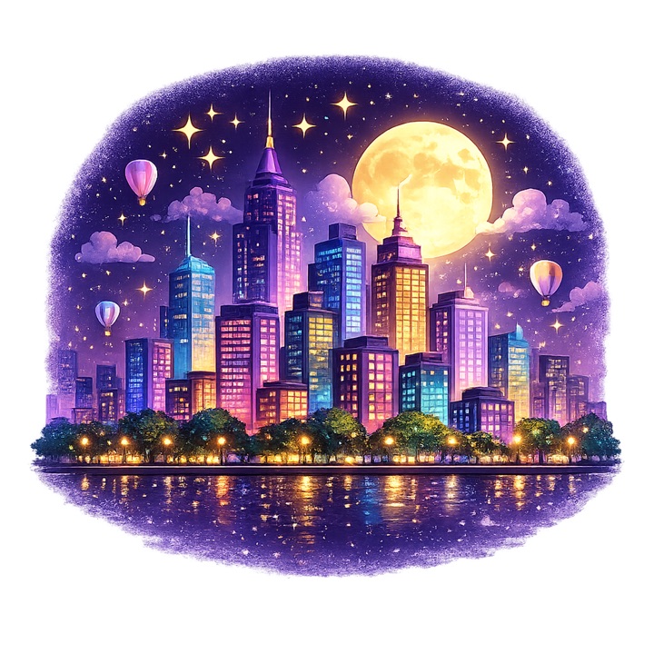 Magical city world